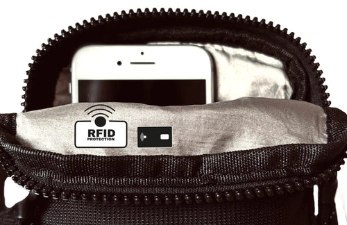 KEEPCLOSE – Crossbodytas voor waardevolle spullen RFID-beschermd, grijs